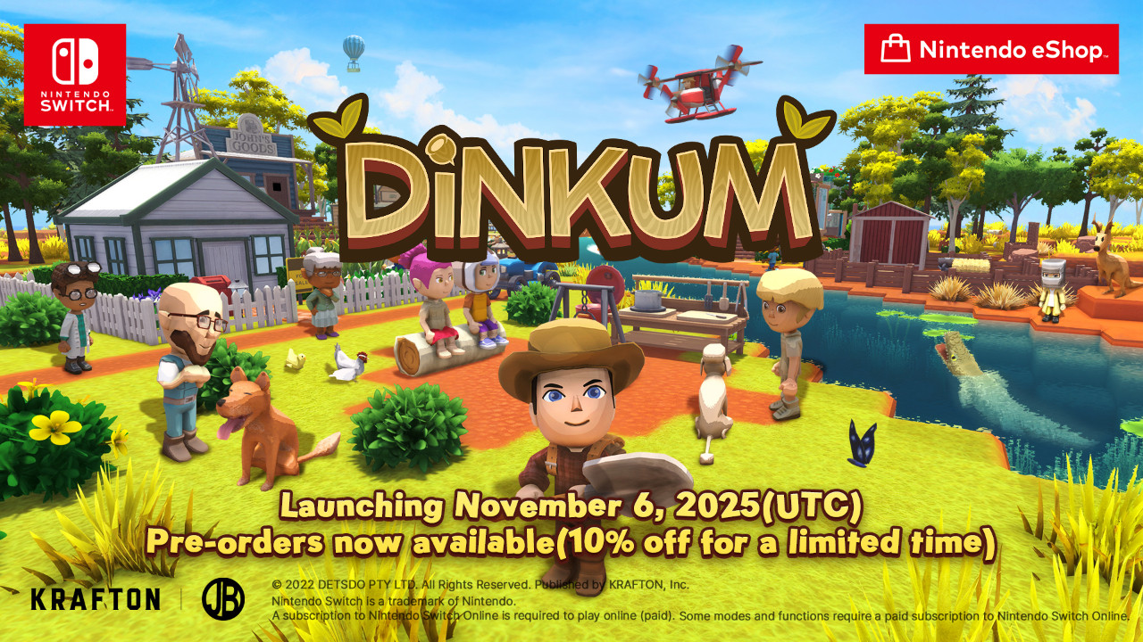KRAFTON, 'Dinkum'un Nintendo Switch'e geleceğini duyurdu