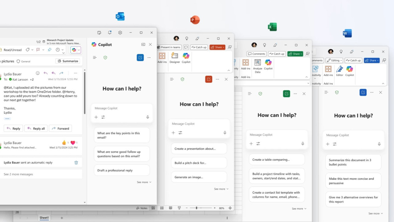 Microsoft 365 uygulamalarına Copilot Chat geldi