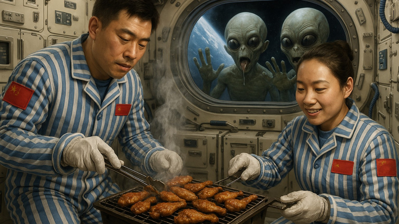Uzayda ilk kez “Barbekü Keyfi”: Tiangong’da tavuk kanatlı bir devrim