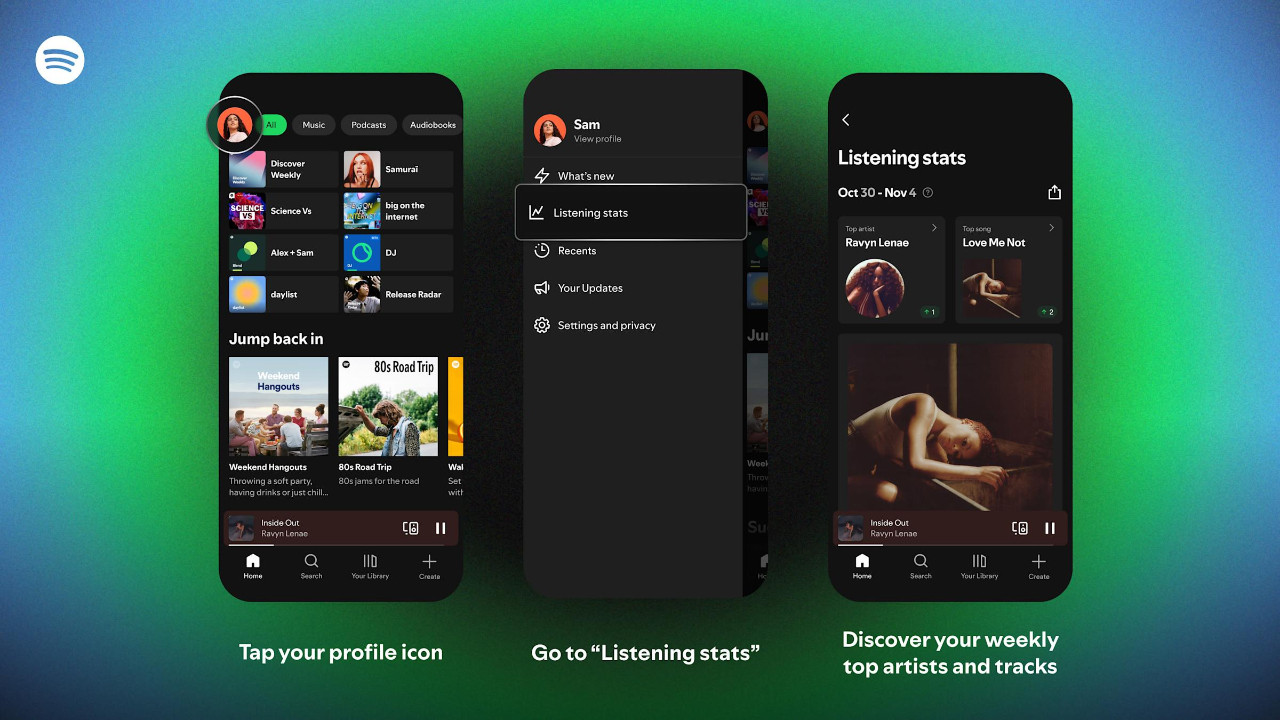 Spotify’dan yeni özellik: Haftalık dinleme istatistikleri geliyor