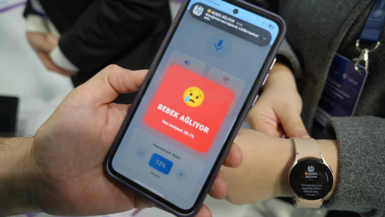 Bebeğin ağlamasını titreşime dönüştüren uygulama