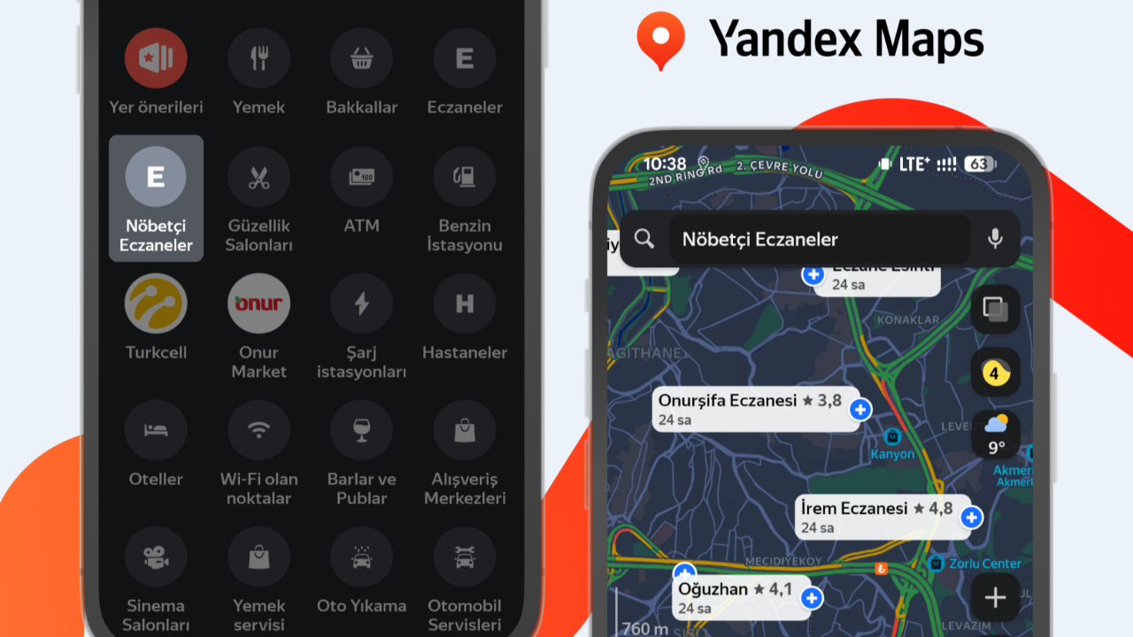 Yandex Maps üzerinden nöbetçi eczanelere hızlı erişim dönemi başladı