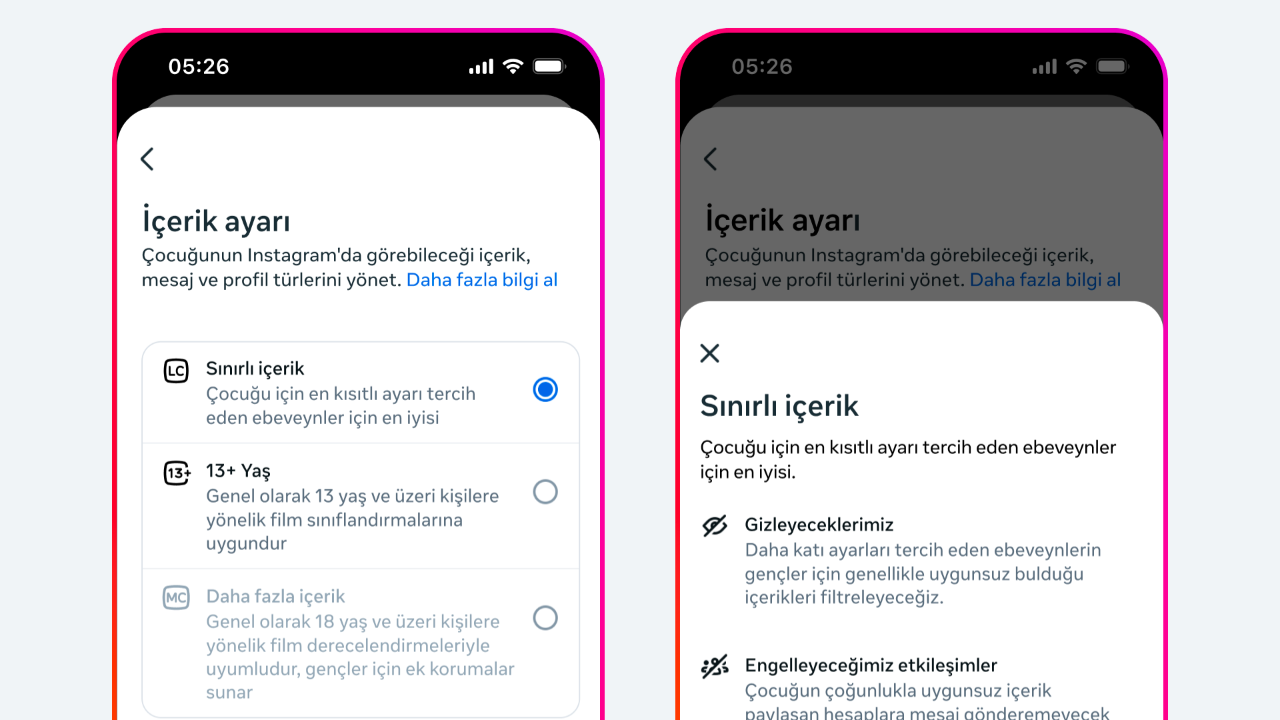 Instagram, 13+ içerik ayarını Türkiye'de de başlattı