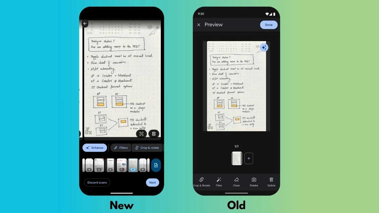 Telefonla belge tarama değişiyor: Google Drive yeni sistemini test ediyor
