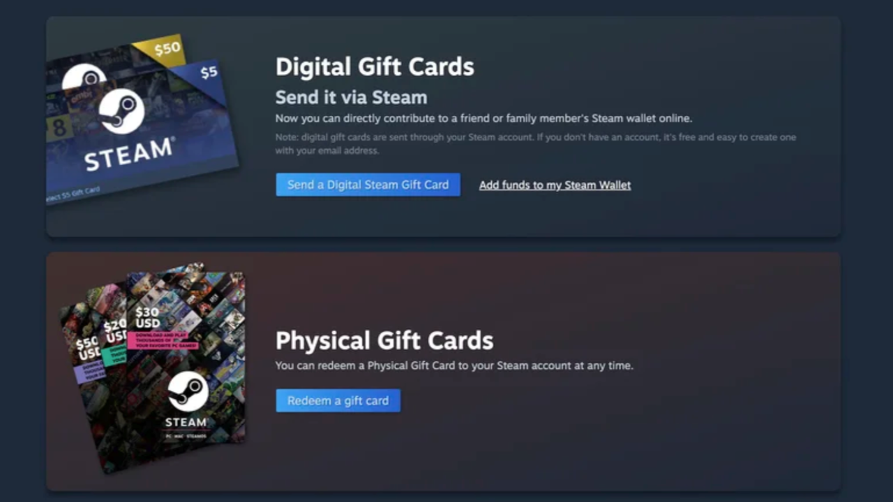 Steam hediye kartları tarih oluyor: Valve fişi çekti