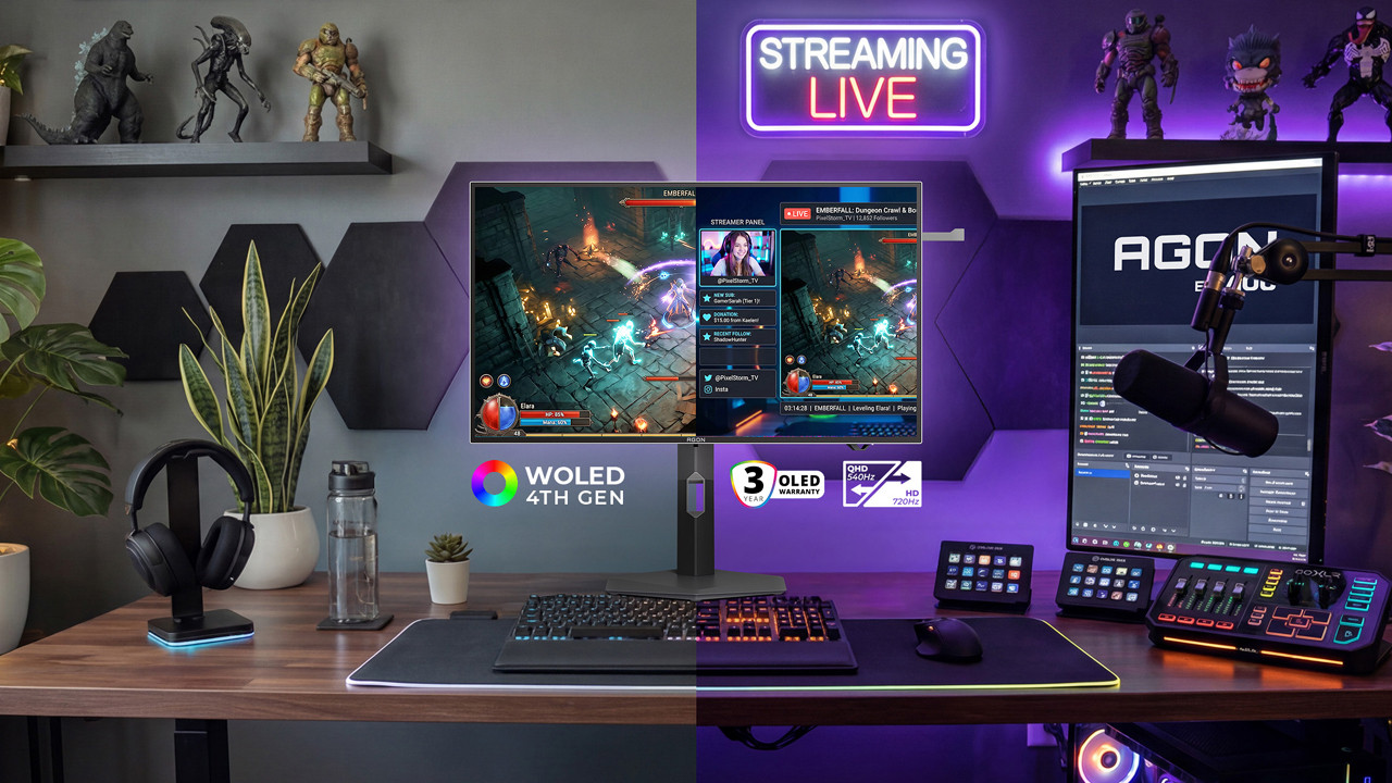 AGON by AOC, 720 Hz ve Tandem WOLED panelli AGP277QKDC monitörünü duyurdu