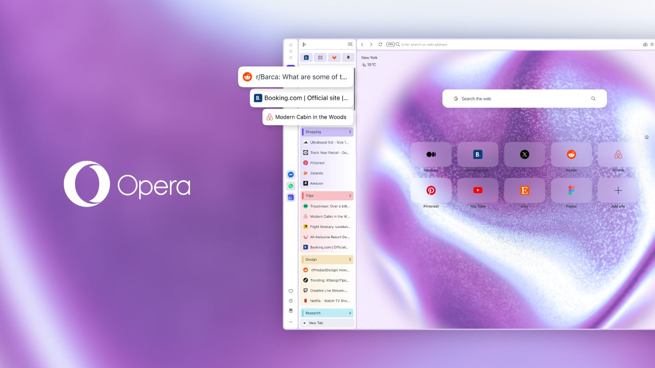 Opera One'a beklenen özellik geldi: Sekmeler artık bambaşka görünecek