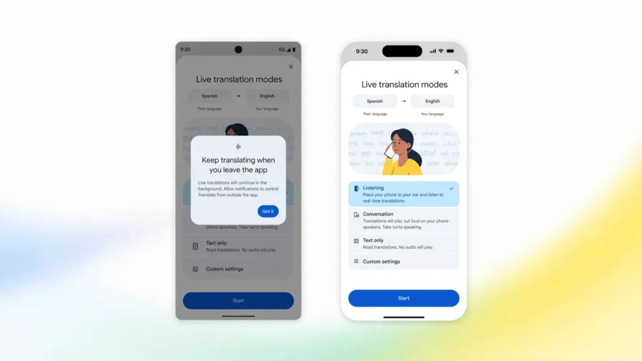 Google翻訳のライブ翻訳がAndroidでバックグラウンド実行に